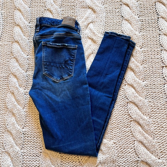 American Eagle jegging Blue Women's Jeans 4 regular - Picture 1 of 5